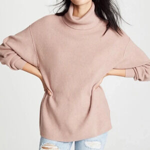 Free People Softly Structured Turtleneck Tunic Sweater Small